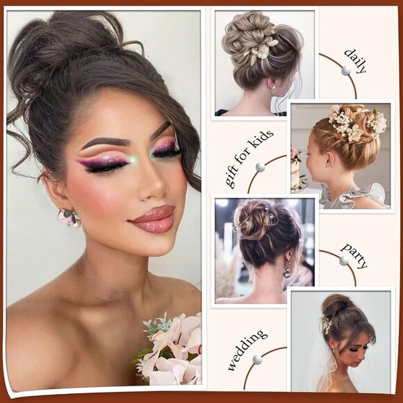 Claw Clip Messy Bun Hair Piece Wavy Curly Synthetic Easy To Use Elegant main image 5